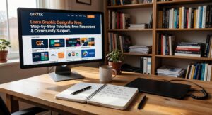 how to learn graphic design for free gfxtek